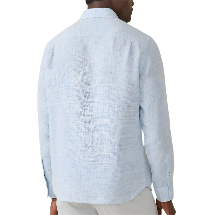 Faherty Light Blue Laguna Linen Shirt