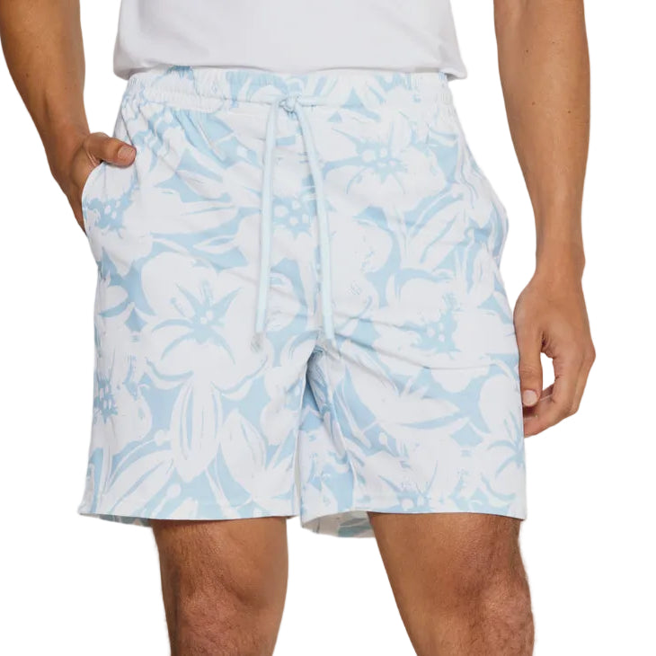 7 Diamonds Light Blue Crew Swim Trunk