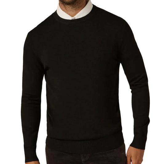 7 Diamonds Black Alcott Crewneck Sweater