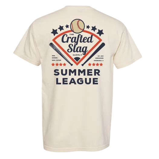 The Crafted Stag Supply Summer League Tee