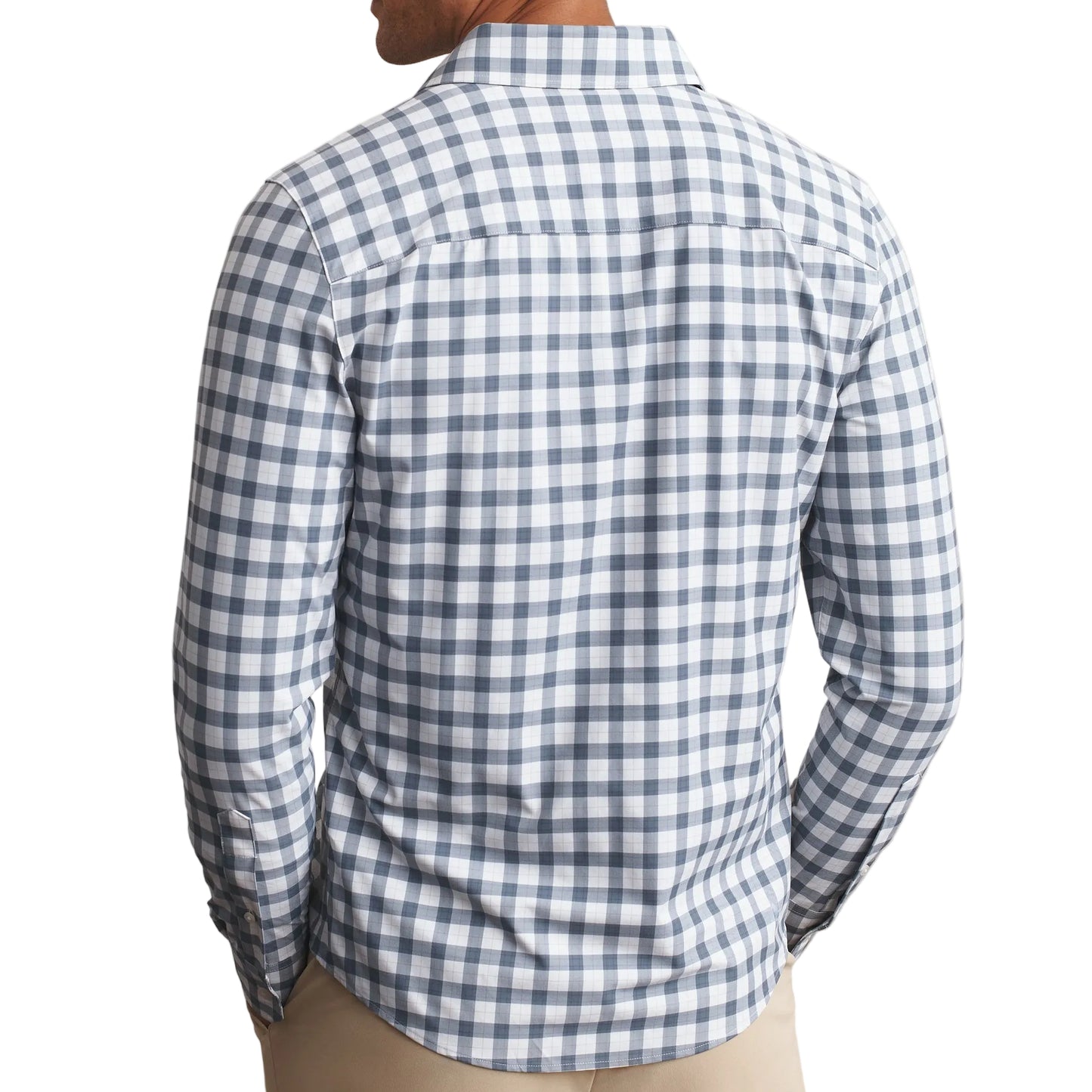Rhone Vintage Shadow Blue Plaid State of Mind Shirt