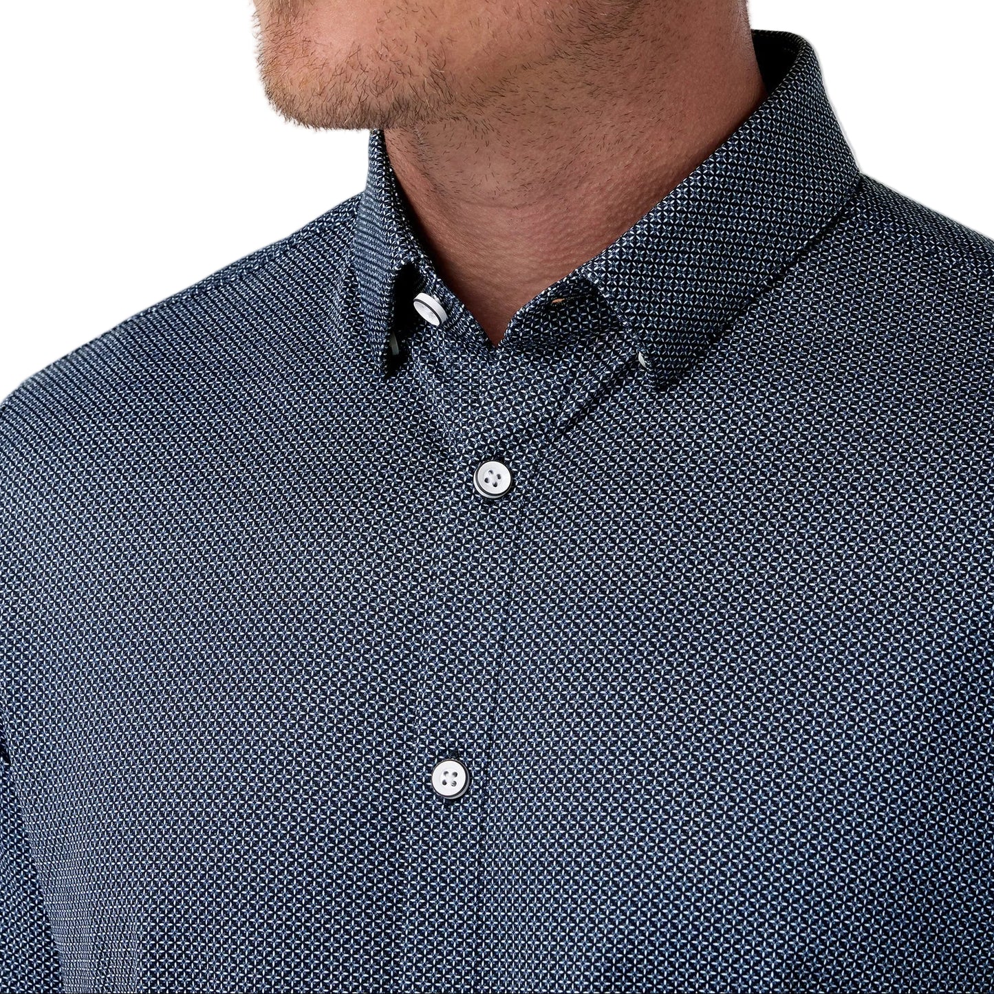 Mizzen+Main Navy Floral Lattice Halyard Shirt