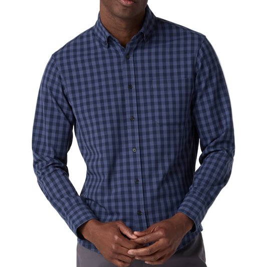 Mizzen+Main Navy Hayes Gingham City Flannel