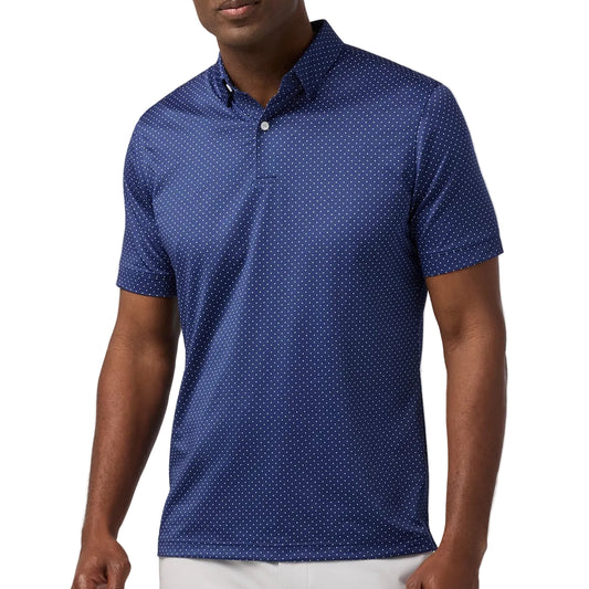 Mizzen+Main Midnight Navy Dot Halyard Polo