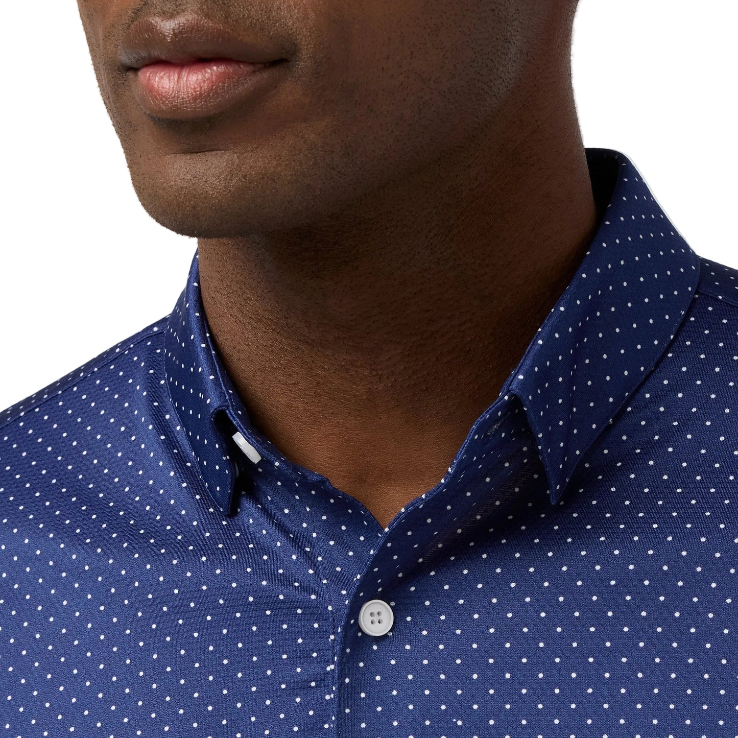 Mizzen+Main Midnight Navy Dot Halyard Polo