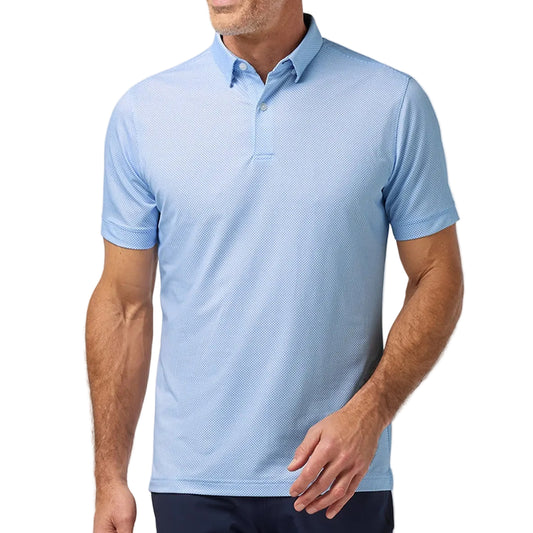 Mizzen+Main Skyline Blue Tight Diamond Halyard Polo