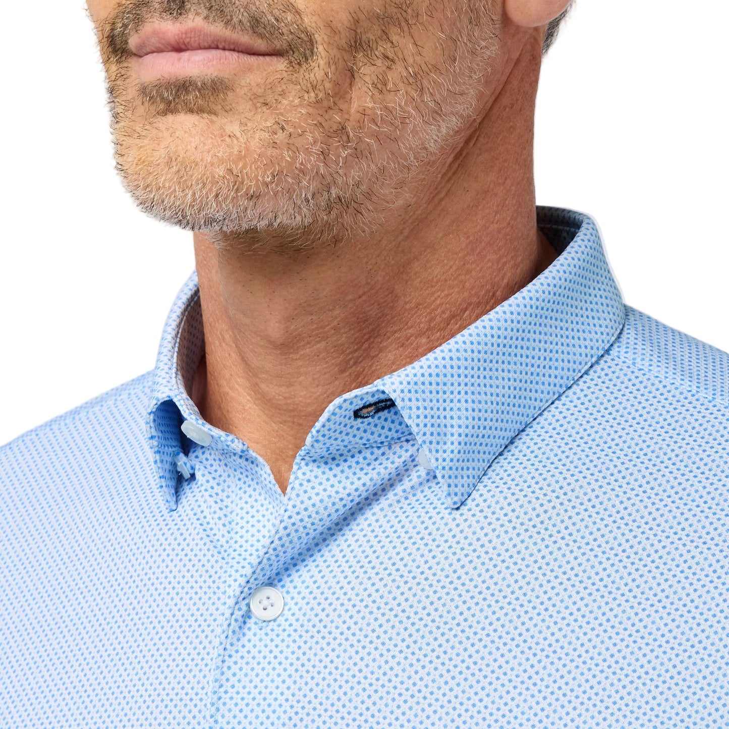 Mizzen+Main Skyline Blue Tight Diamond Halyard Polo