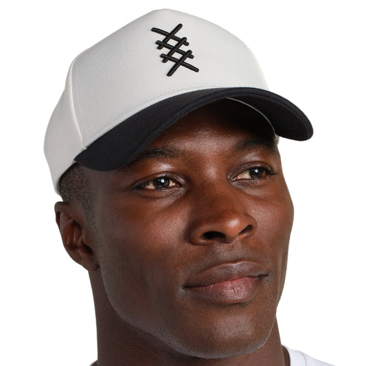 Rhone Black and Cream Trucker Hat