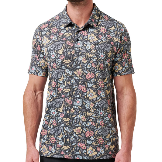 TravisMathew Black Day Cruise Polo