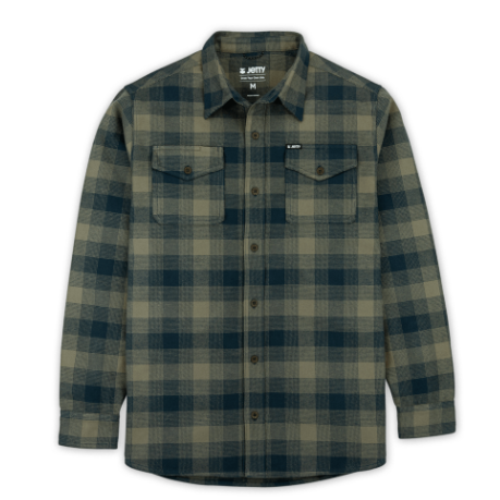 Jetty Brown & Navy Breaker Flannel