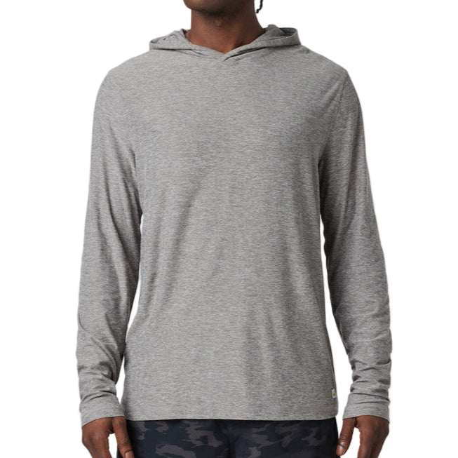 Vuori Heather Grey Strato Tech Hoodie