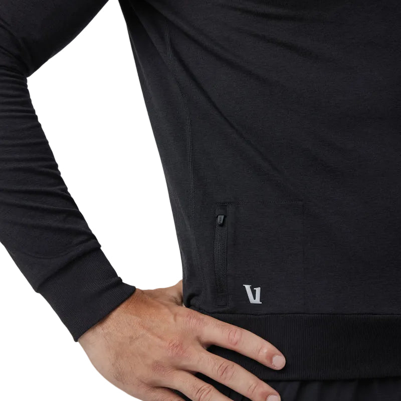 Vuori Black Heather Ponto Crew