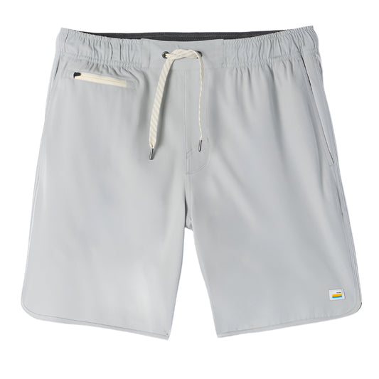 Vuori Sky Grey Linen 7" Banks Short