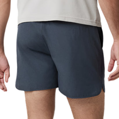 Vuori Sky Navy Linen 5" Banks Short