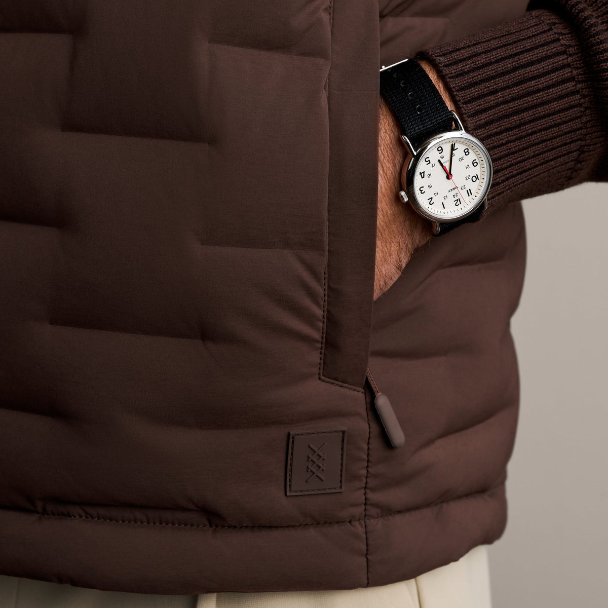Rhone Cherry Bark Voyage Down Vest