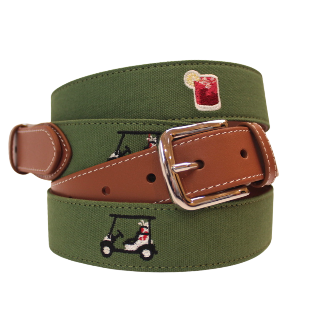 Roostas The Turn Drink Embroidered Belt