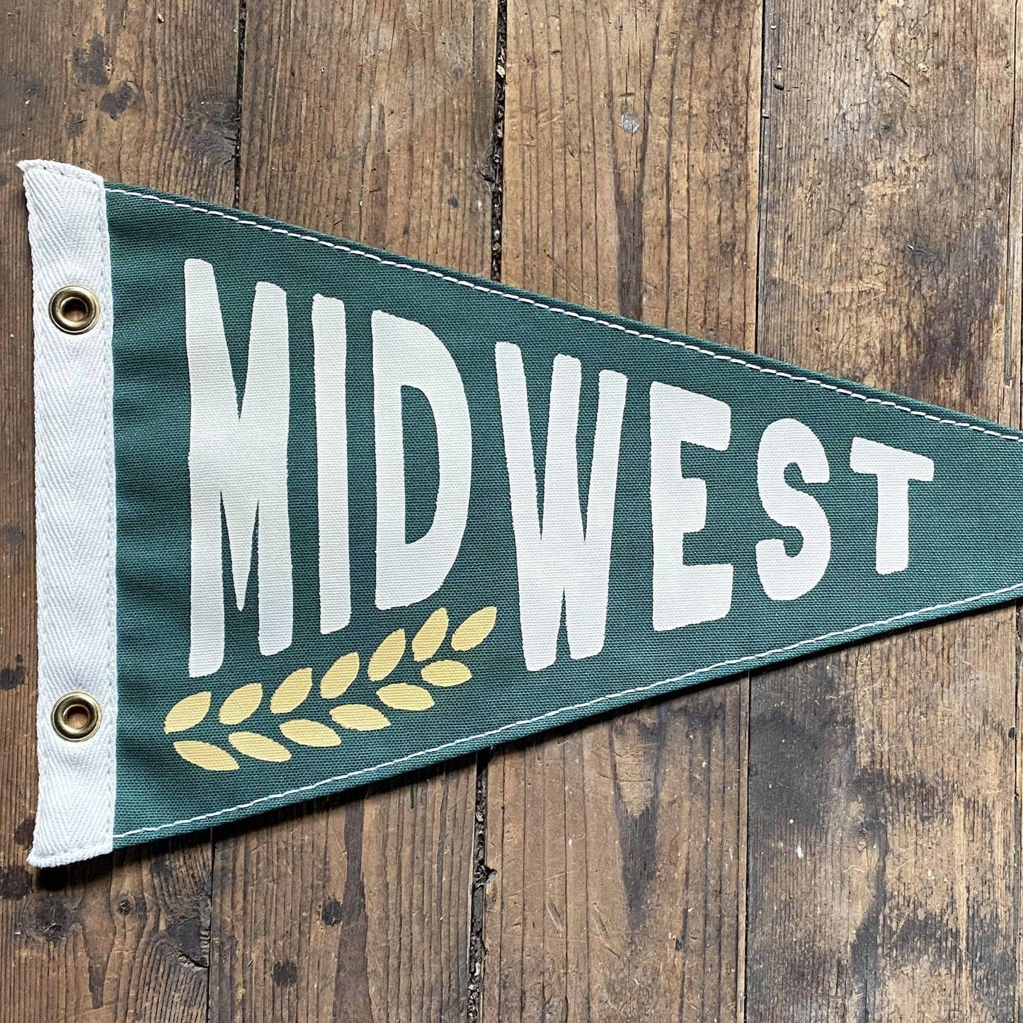 Midwest Vintage-Inspired Canvas Pennant