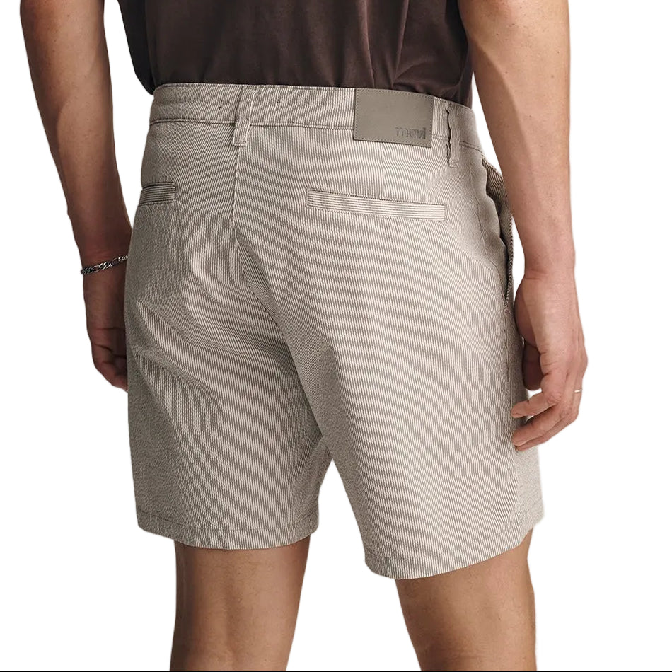 Mavi Sand Seersucker Nate 7" Inseam Shorts