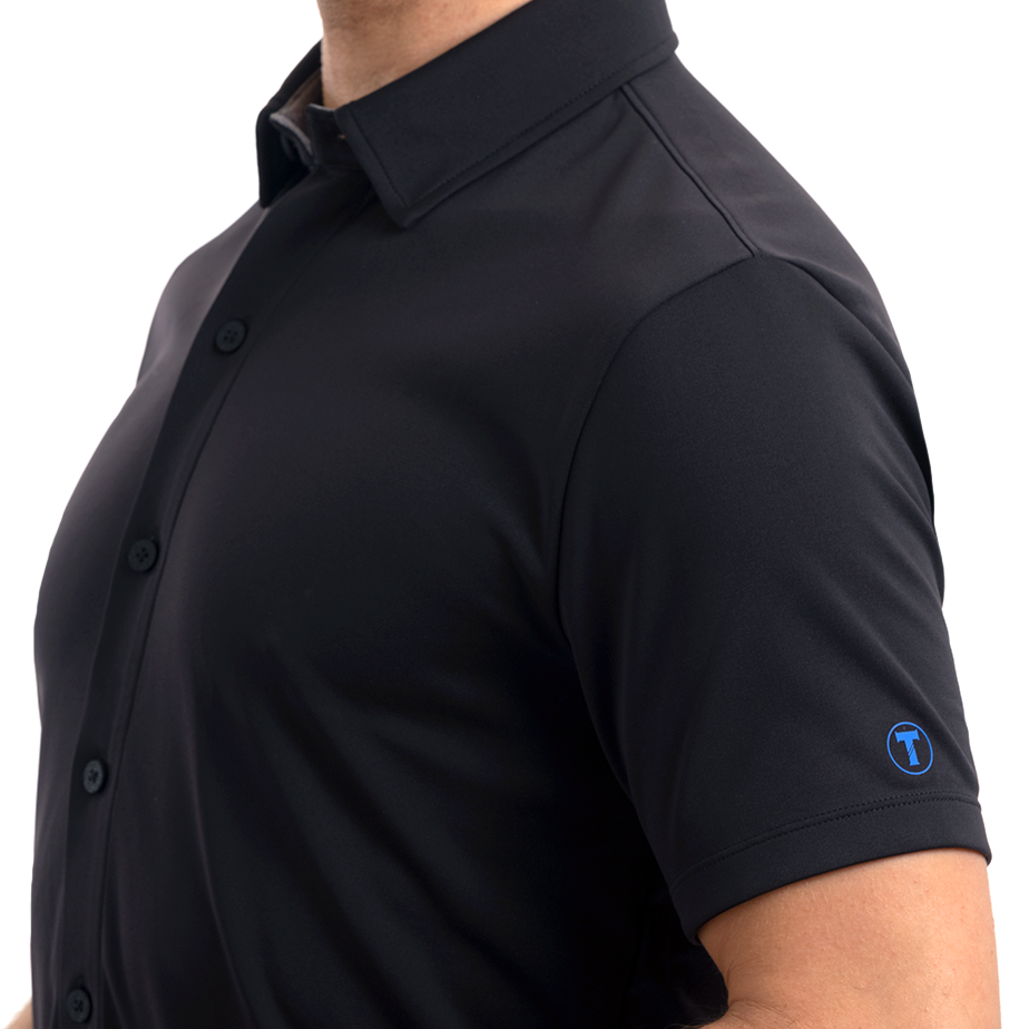 Performance Short Sleeve Button Down Polo