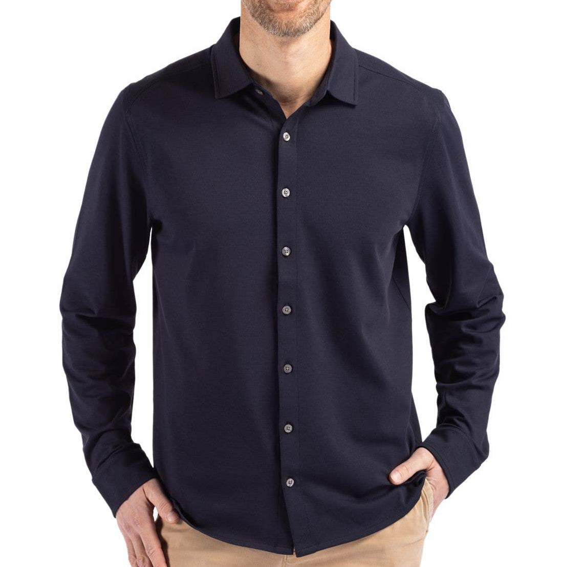 Cutter & Buck Liberty Navy Advantage Eco Button Down Shirt