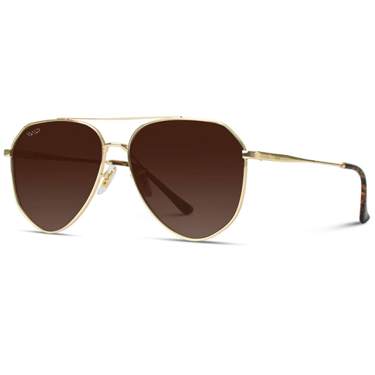 WMP Ramsey Geometric Polarized Aviators Sunglasses