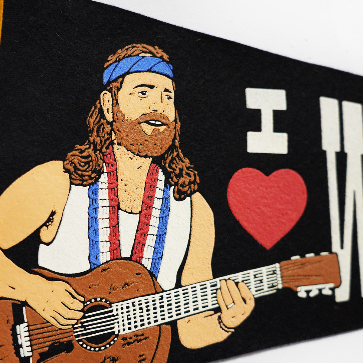 I Heart Willie Nelson Pennant