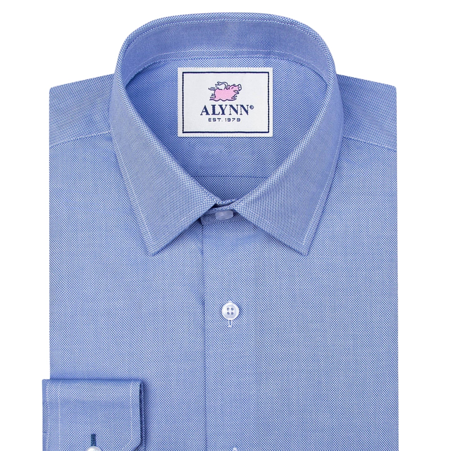 Alynn Elijah Slim Fit Medium Blue Dress Shirt