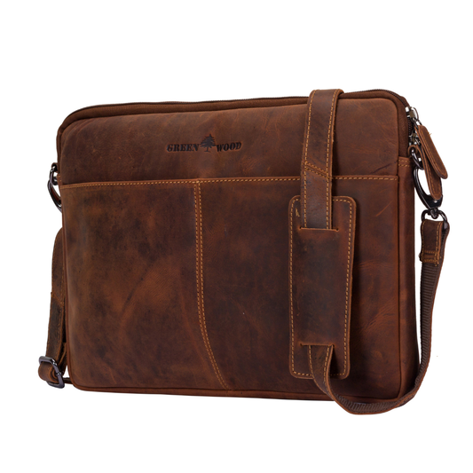 Leather Laptop Sleeve Bag - 13 / 15 / 16 inch with Strap