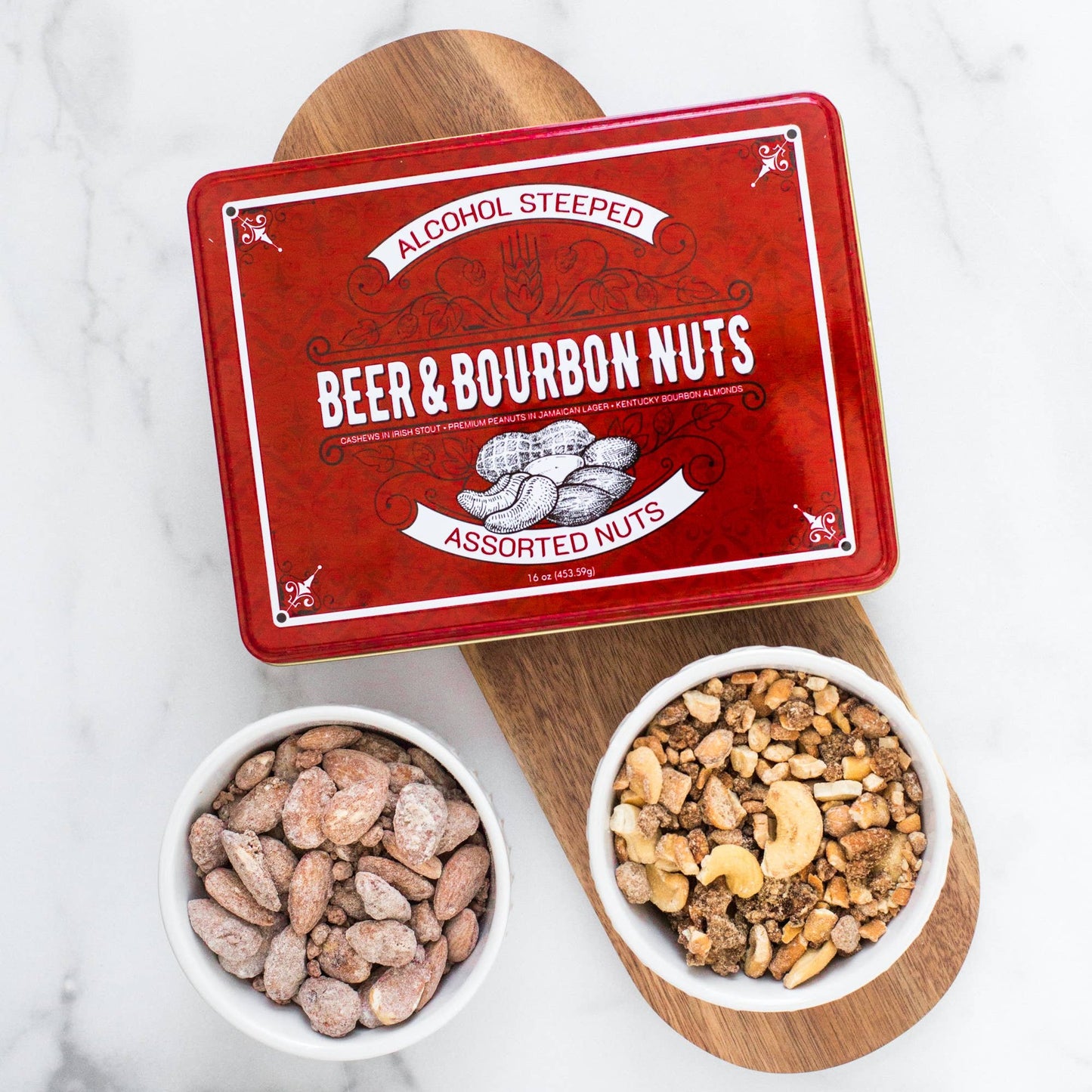 Beer & Bourbon Nuts Gourmet Gift Tin