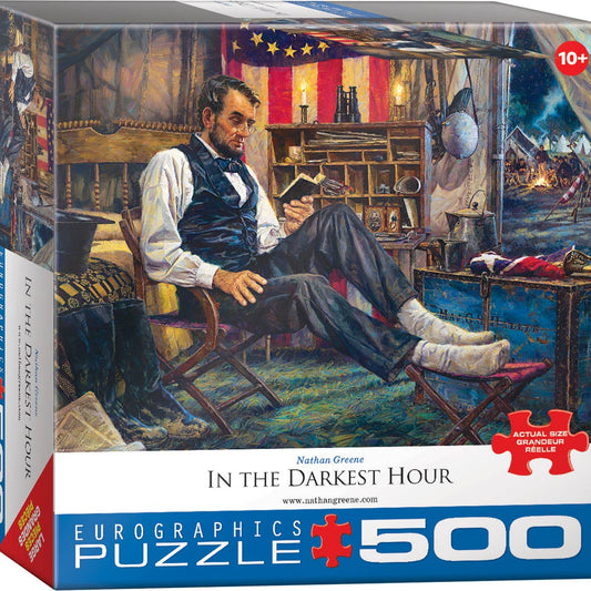 Lincoln In the Darkest Hour 500 Piece Puzzle