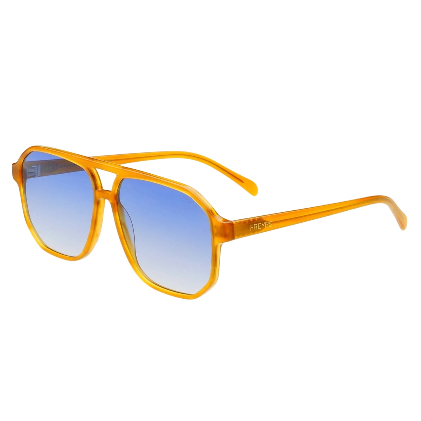 Freyrs Billie Light Brown Aviator Sunglasses