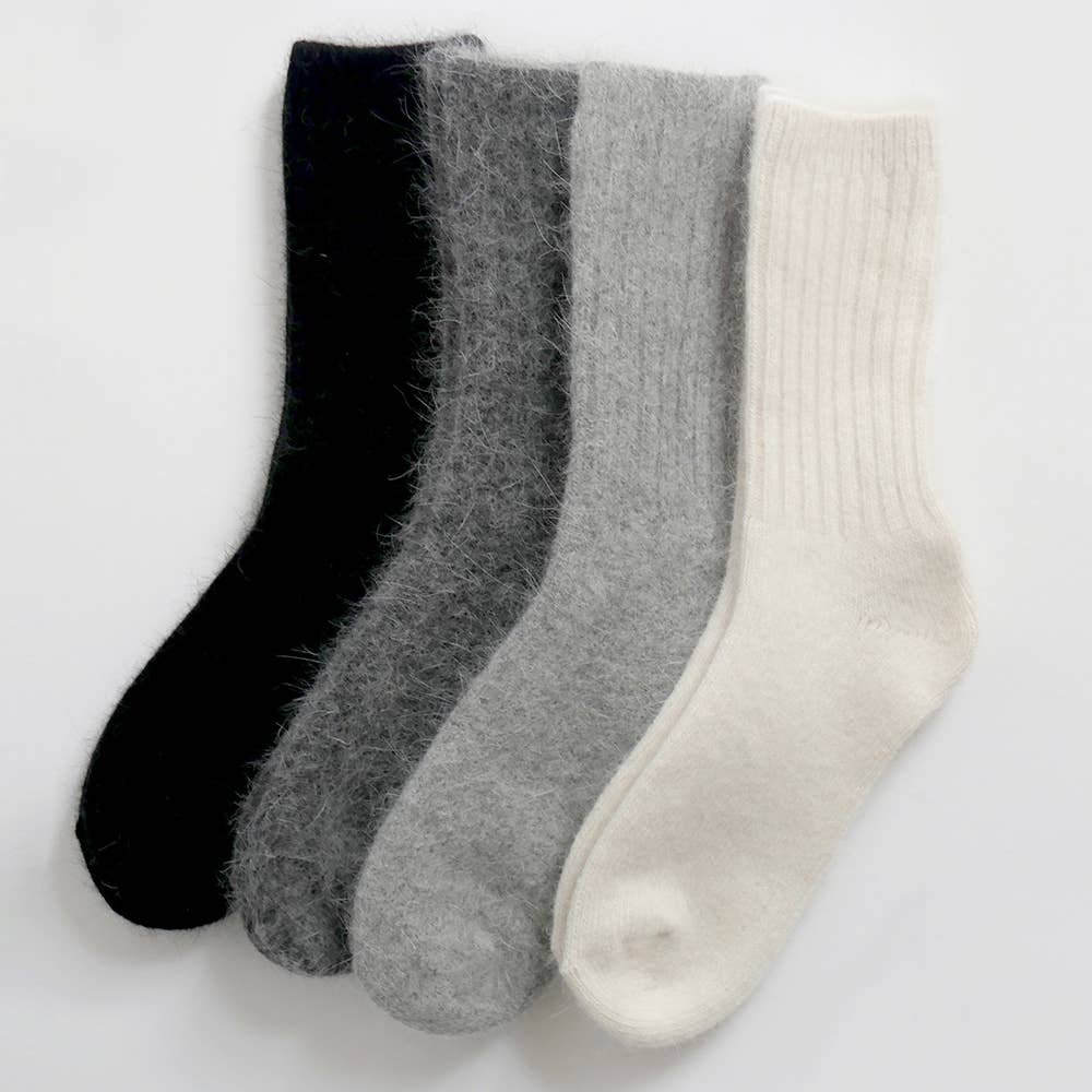 Super Soft Wool Socks - Black