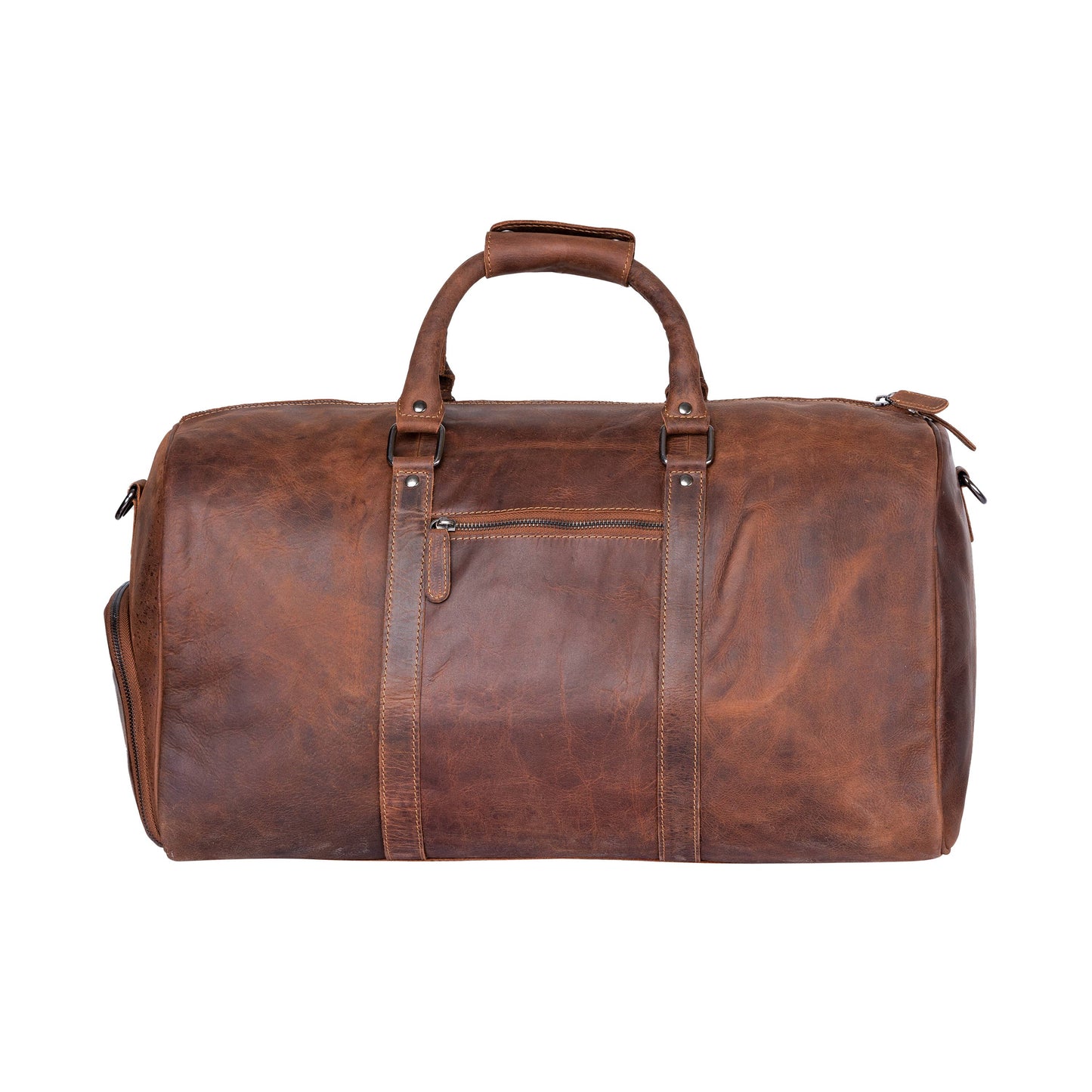 Leather Overnight Bag Milan - Rugged Leather - Sandal