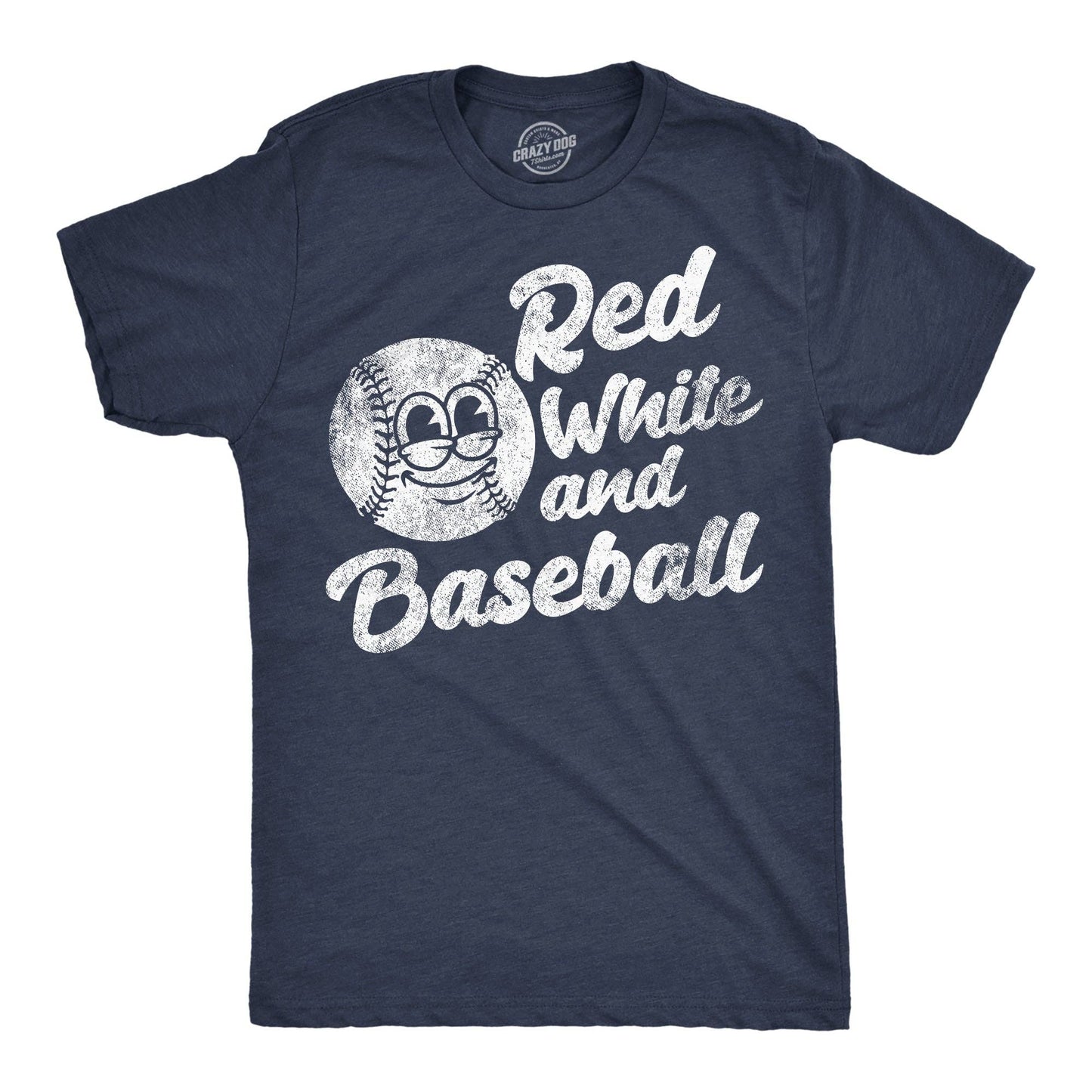 Red White And Baseball Tee