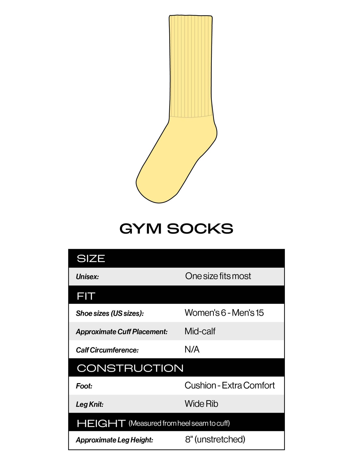 Daddy - White Gym Crew Socks