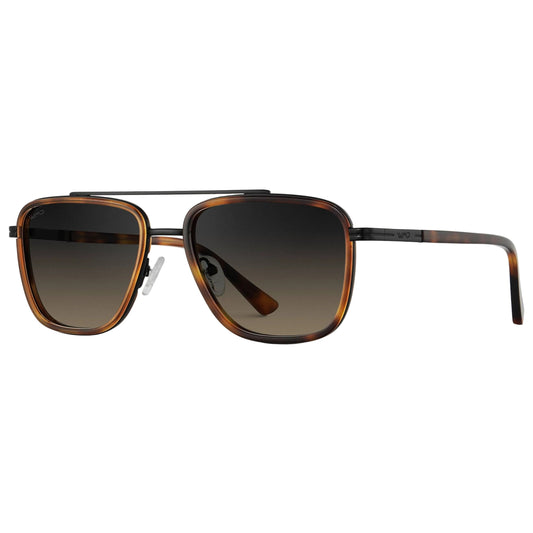 WMP Weston Brown Tortoise Aviator Sunglasses