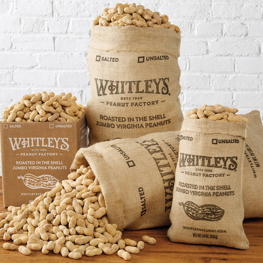 Burlap Bag Salted Roasted-N-Shell Peanuts - 24 oz.