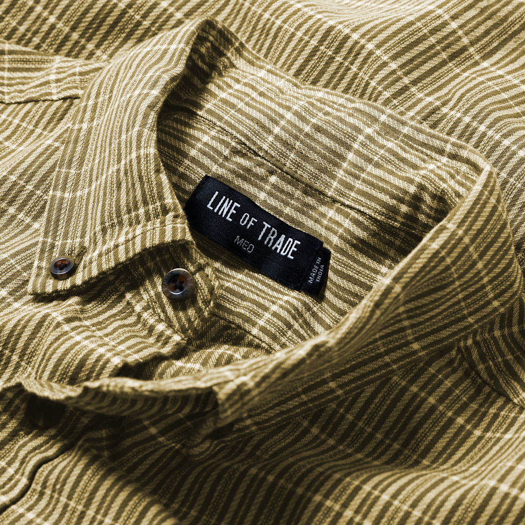 Line of Trade Olive Plaid Frank Shirt