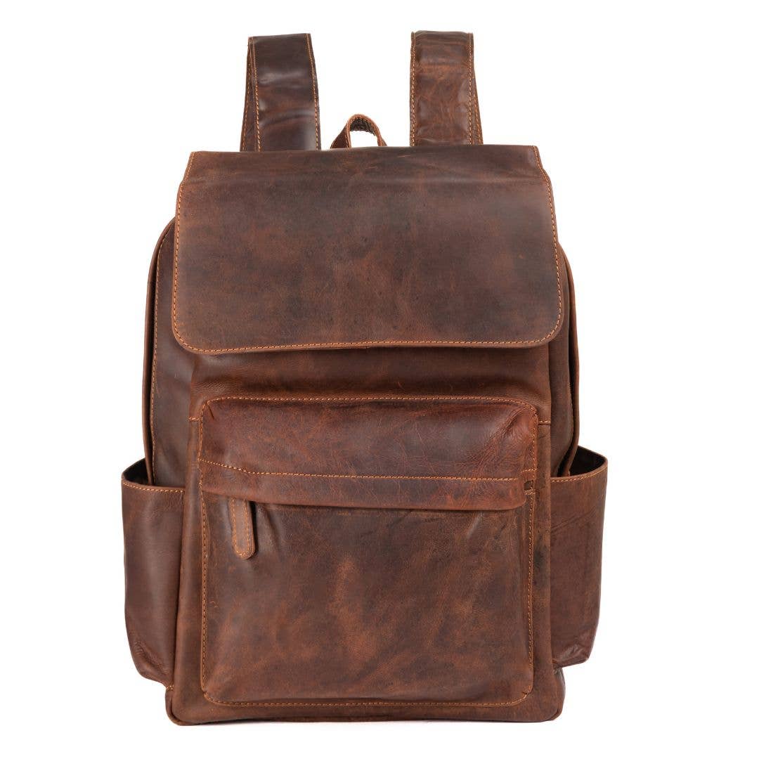 Leather Vintage Backpack Scott- Unisex GW6809