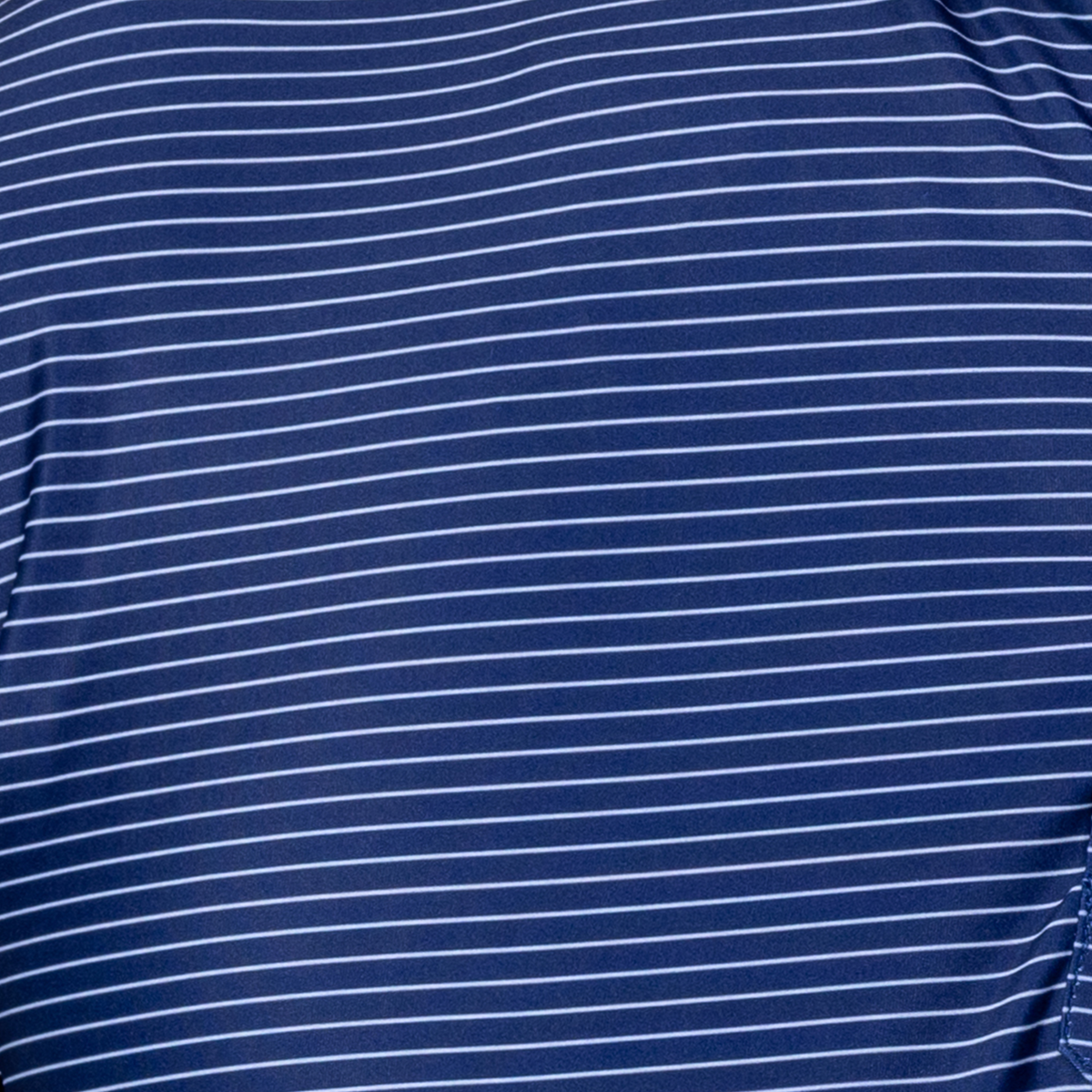 Collars & Co. Sawyer Navy with White Stripe Featherweight Flex Polo