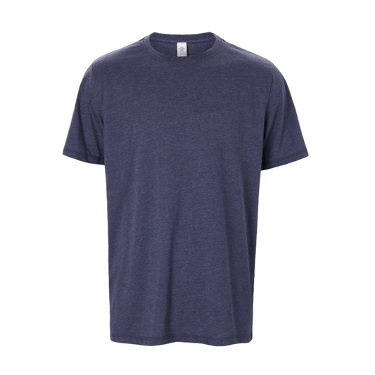 The Crafted Stag Heather Navy Cotton Tee