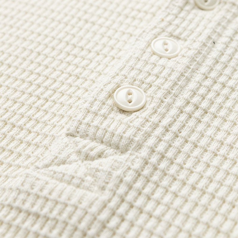 Seager Vintage White Sawpit Henley Thermal