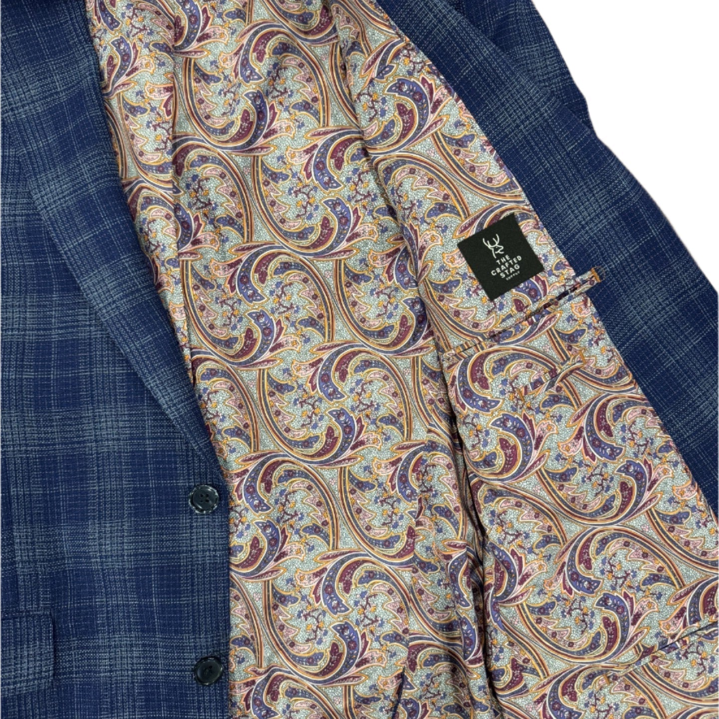 The Crafted Stag Navy Stripe Sport Coat
