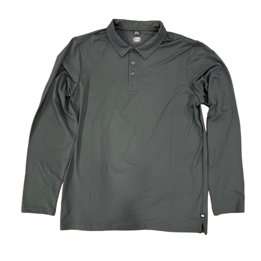 The Crafted Stag Supply Charcoal Long Sleeve Polo