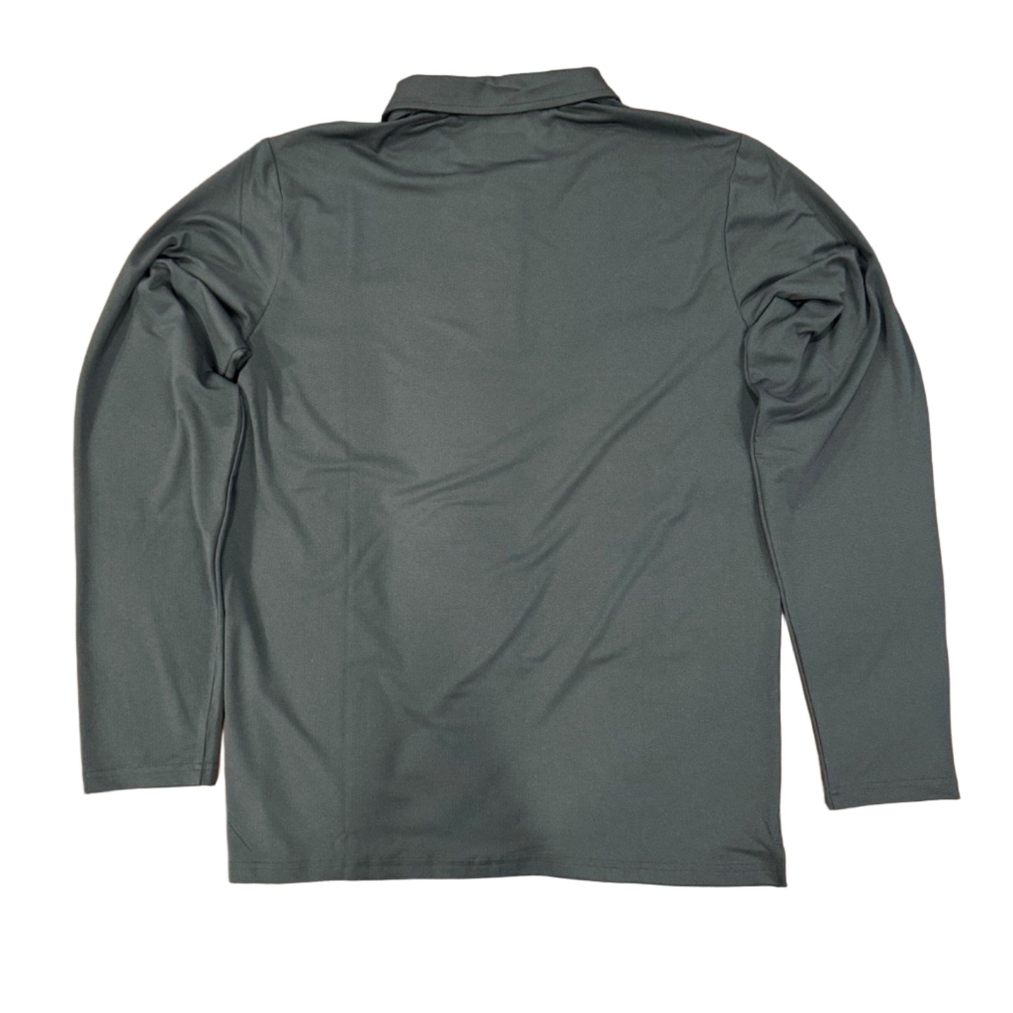 The Crafted Stag Supply Charcoal Long Sleeve Polo