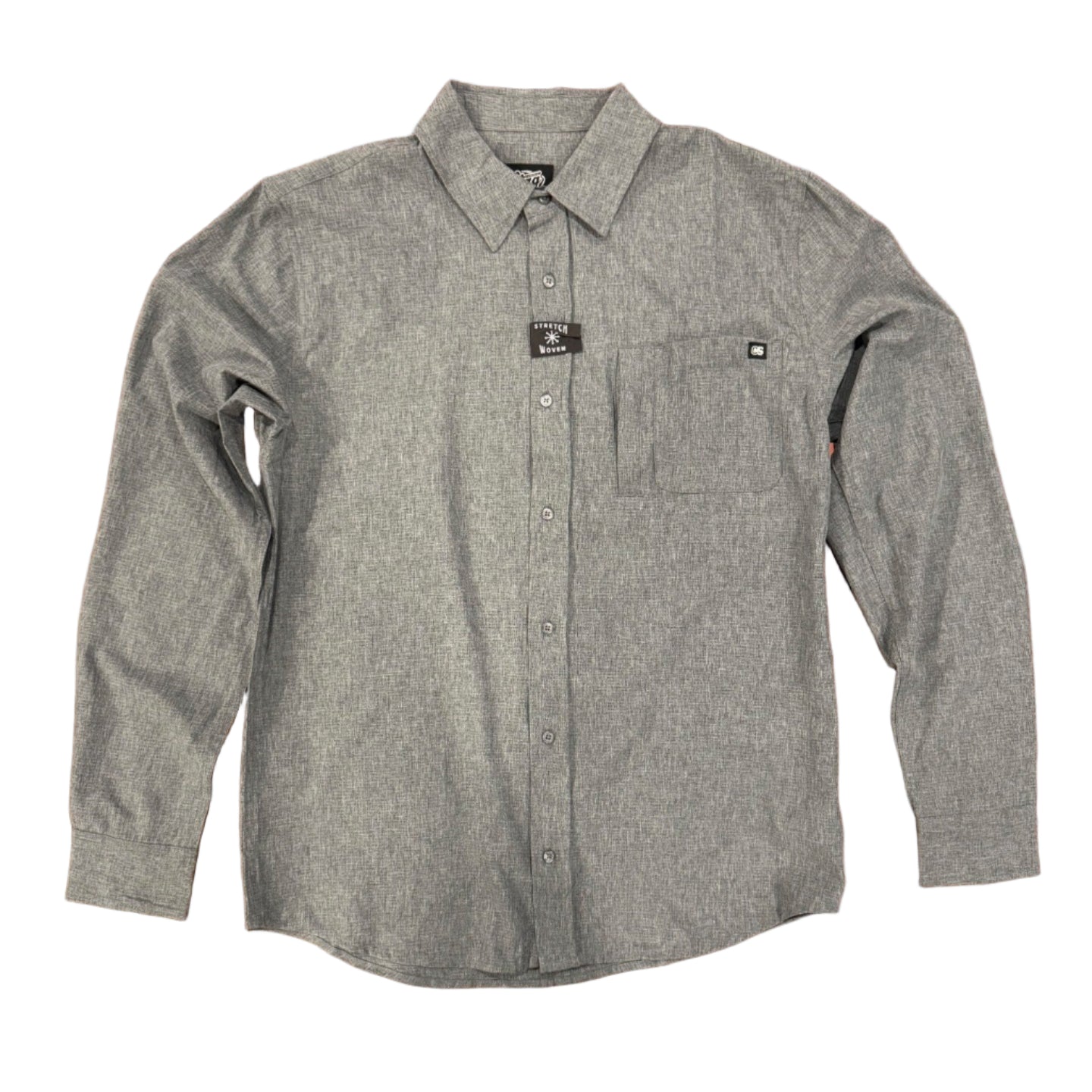 The Crafted Stag Supply Heather Grey Button Up Shirt