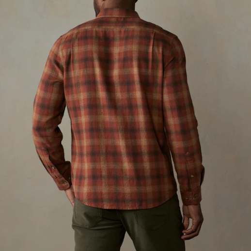 Hudson Double Brushed Flannel in Maple Glaze Plaid