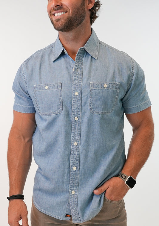 The Normal Brand SS Chambray Button Up