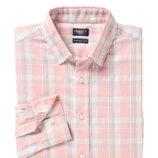 Faherty Pink Cloud Movement Shirt
