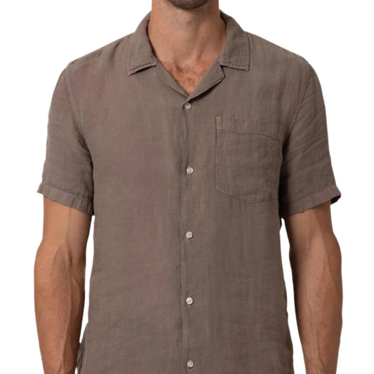 Mavi Brindle Short Sleeve Button Up